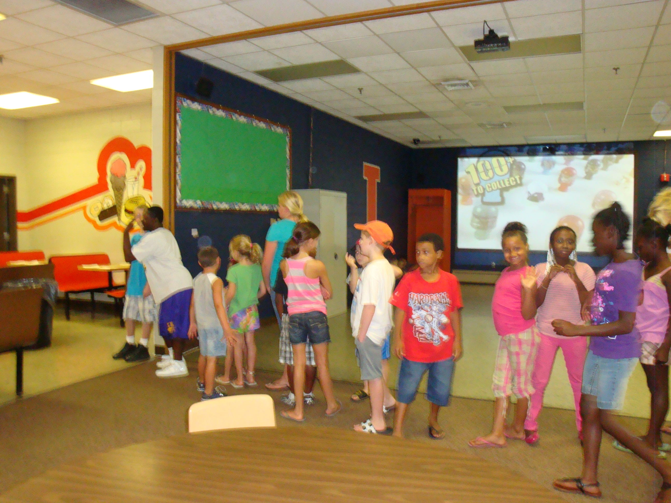 YD - Kids in line for an activity